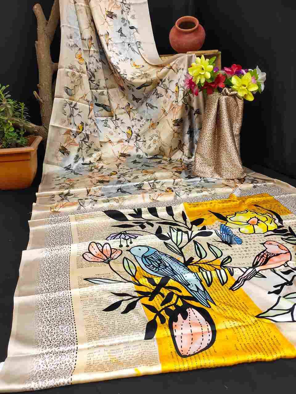 Srr-112 By Fashid Wholesale 01 To 16 Series Indian Traditional Wear Collection Beautiful Stylish Fancy Colorful Party Wear & Occasional Wear Japan Crepe Digital Print Sarees At Wholesale Price