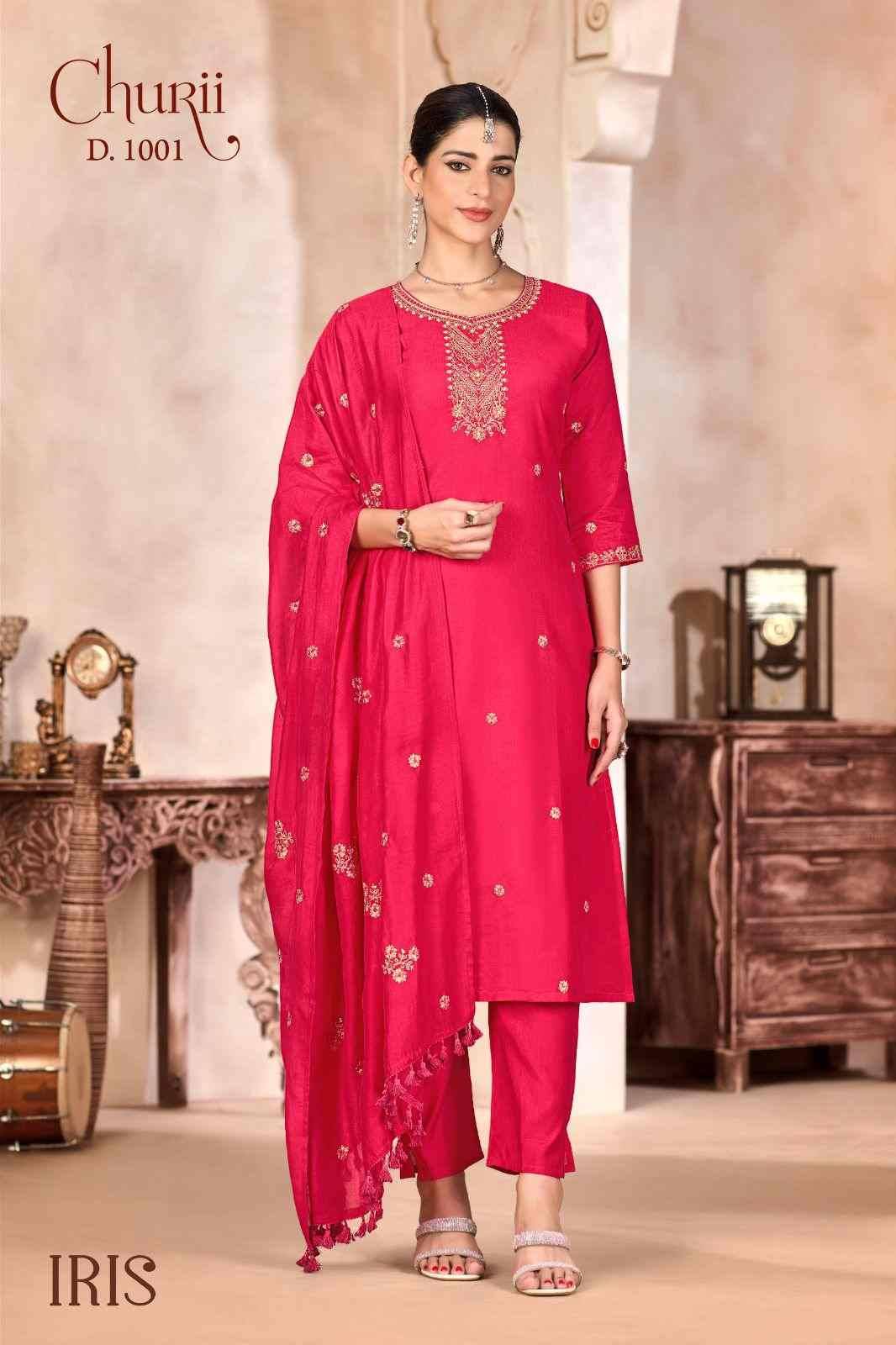 Iris By Churii 1001 To 1006 Series Beautiful Festive Suits Colorful Stylish Fancy Casual Wear & Ethnic Wear Soft Viscose Dresses At Wholesale Price