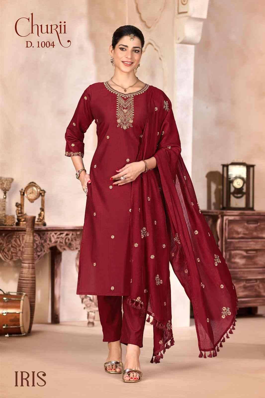 Iris By Churii 1001 To 1006 Series Beautiful Festive Suits Colorful Stylish Fancy Casual Wear & Ethnic Wear Soft Viscose Dresses At Wholesale Price