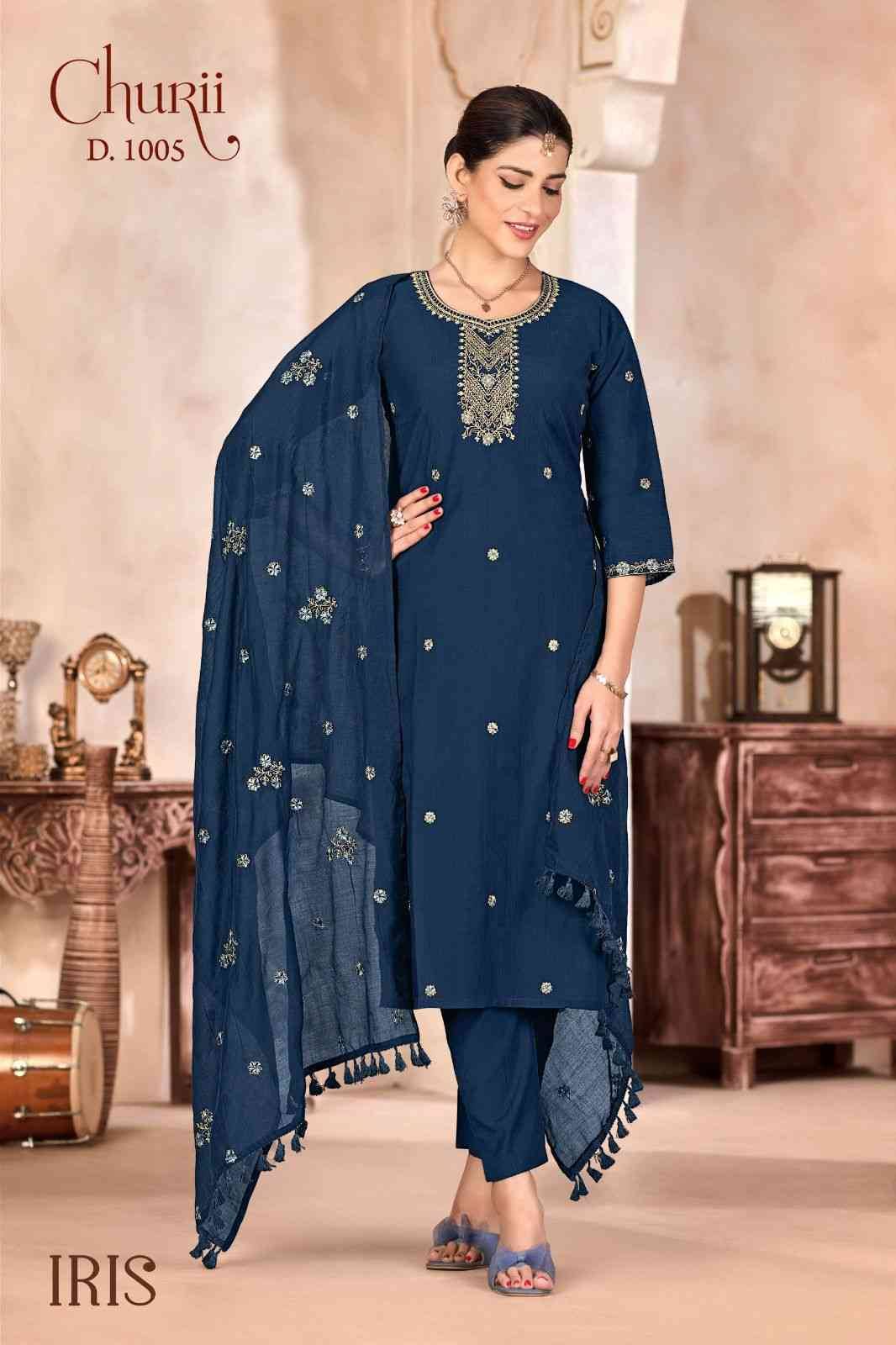 Iris By Churii 1001 To 1006 Series Beautiful Festive Suits Colorful Stylish Fancy Casual Wear & Ethnic Wear Soft Viscose Dresses At Wholesale Price