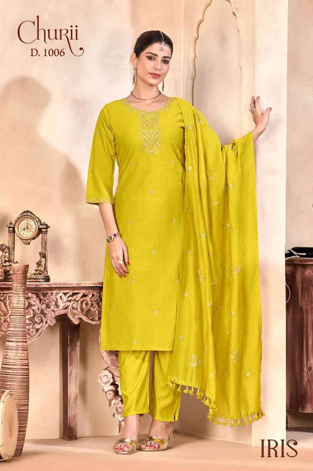 Iris By Churii 1001 To 1006 Series Beautiful Festive Suits Colorful Stylish Fancy Casual Wear & Ethnic Wear Soft Viscose Dresses At Wholesale Price