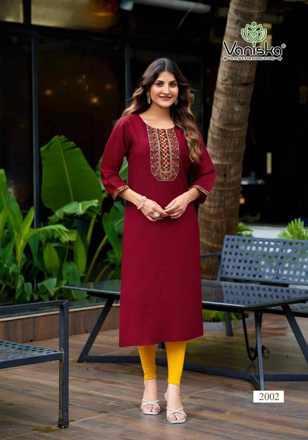 Five Star Vol-2 By Vaniska 2001 To 2008 Series Designer Stylish Fancy Colorful Beautiful Party Wear & Ethnic Wear Collection Vatican Silk Print Kurtis At Wholesale Price