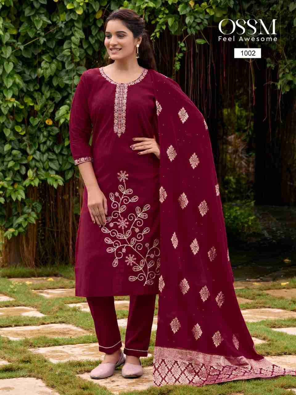 Shagun By Ossm 1001 To 1006 Series Designer Festive Suits Beautiful Fancy Stylish Colorful Party Wear & Occasional Wear Viscose Silk Dresses At Wholesale Price