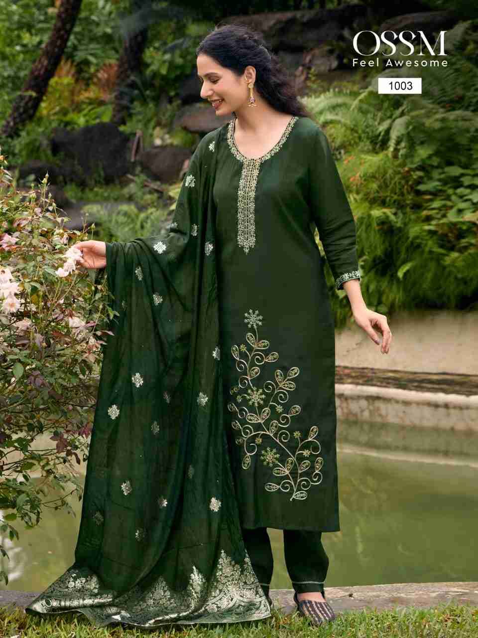 Shagun By Ossm 1001 To 1006 Series Designer Festive Suits Beautiful Fancy Stylish Colorful Party Wear & Occasional Wear Viscose Silk Dresses At Wholesale Price