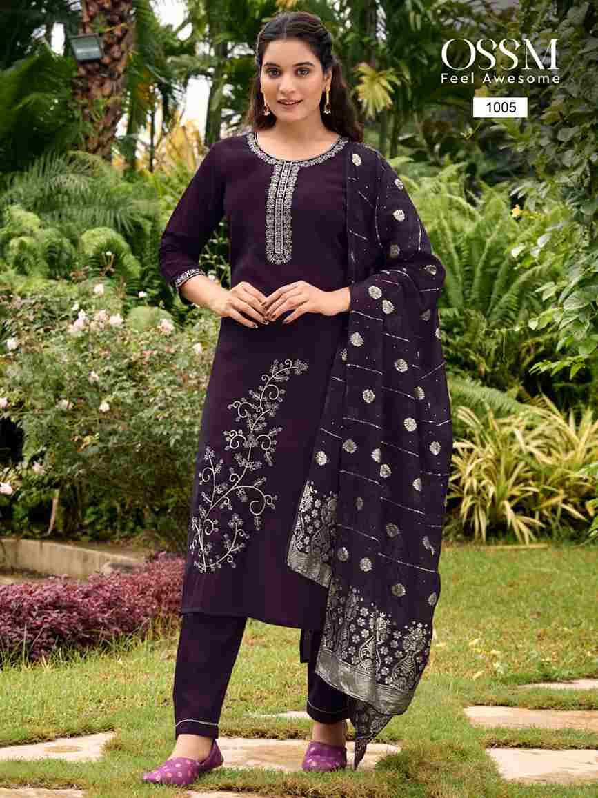 Shagun By Ossm 1001 To 1006 Series Designer Festive Suits Beautiful Fancy Stylish Colorful Party Wear & Occasional Wear Viscose Silk Dresses At Wholesale Price