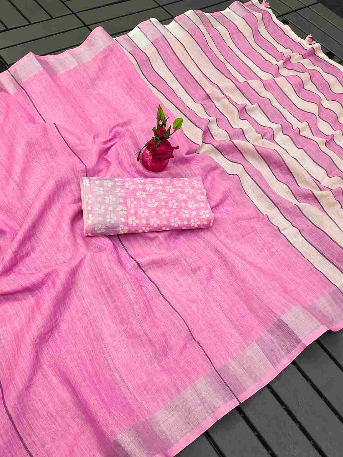 Srr-113 By Fashid Wholesale 01 To 10 Series Indian Traditional Wear Collection Beautiful Stylish Fancy Colorful Party Wear & Occasional Wear Linen Silver Digital Print Sarees At Wholesale Price