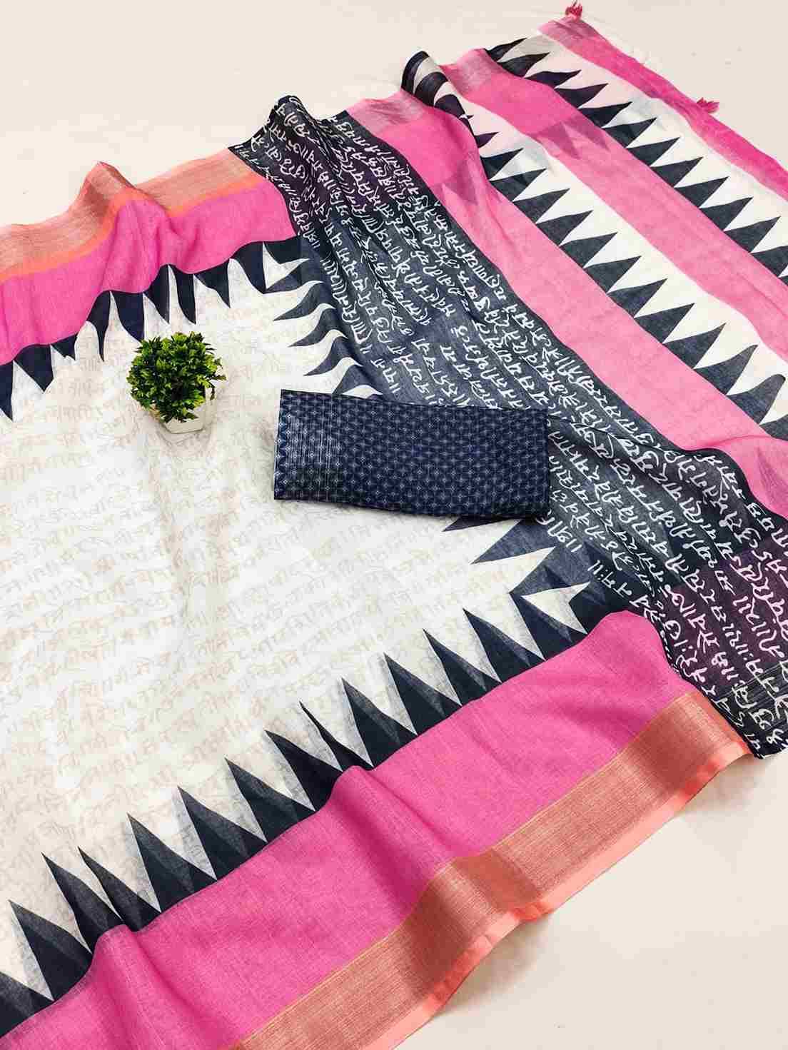 Srr-113 By Fashid Wholesale 01 To 10 Series Indian Traditional Wear Collection Beautiful Stylish Fancy Colorful Party Wear & Occasional Wear Linen Silver Digital Print Sarees At Wholesale Price