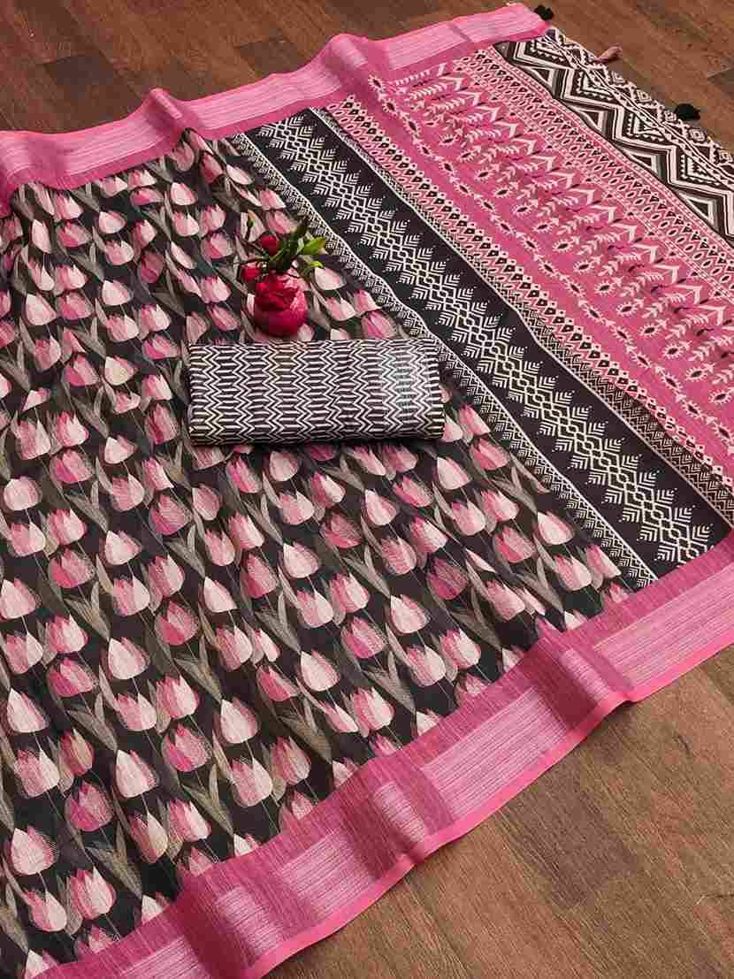 Srr-113 By Fashid Wholesale 01 To 10 Series Indian Traditional Wear Collection Beautiful Stylish Fancy Colorful Party Wear & Occasional Wear Linen Silver Digital Print Sarees At Wholesale Price