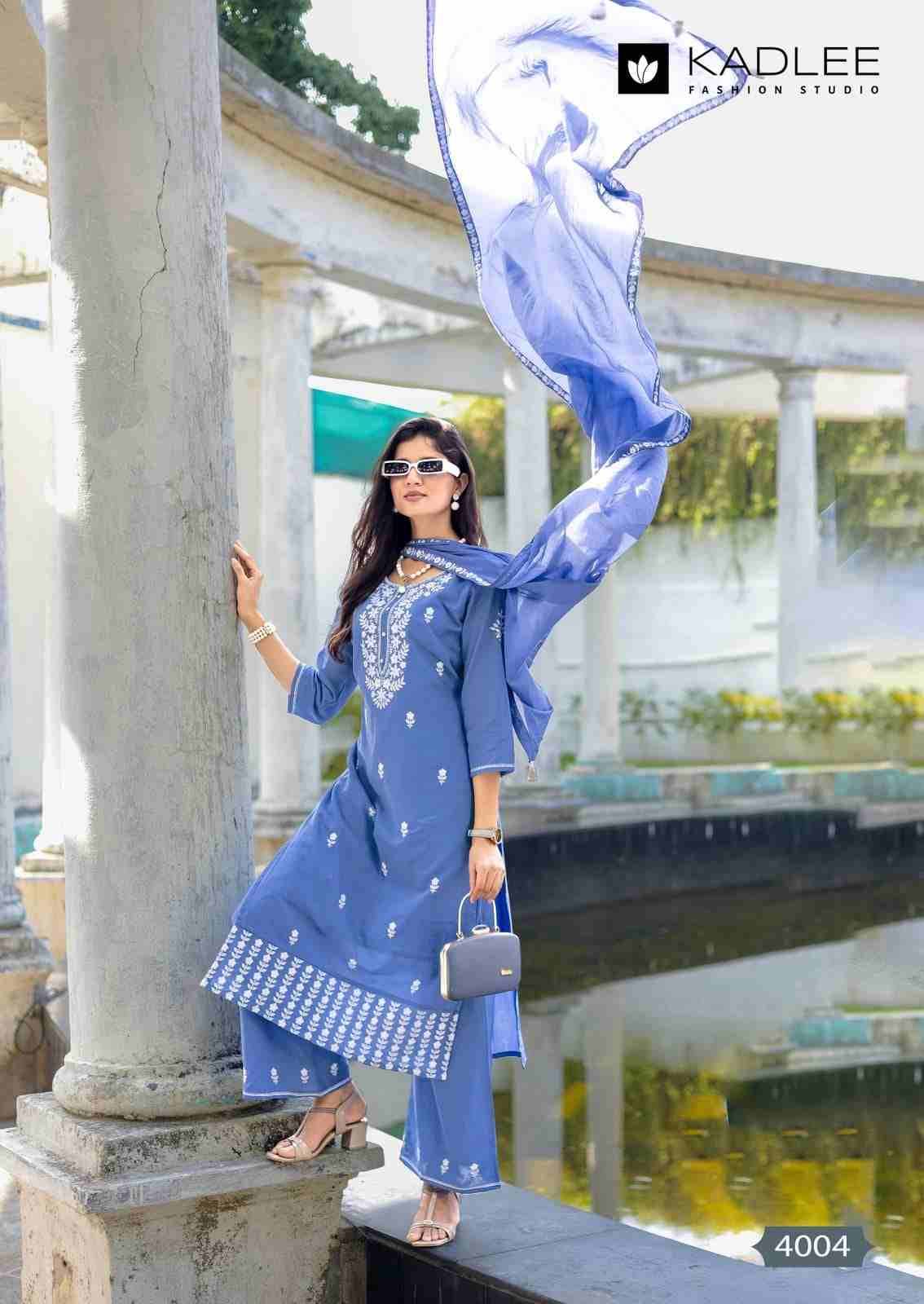 Aarya By Kadlee 1001 To 1006 Series Beautiful Festive Suits Colorful Stylish Fancy Casual Wear & Ethnic Wear Pure Cotton With Work Dresses At Wholesale Price