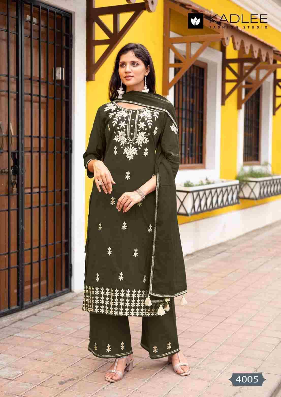 Aarya By Kadlee 1001 To 1006 Series Beautiful Festive Suits Colorful Stylish Fancy Casual Wear & Ethnic Wear Pure Cotton With Work Dresses At Wholesale Price