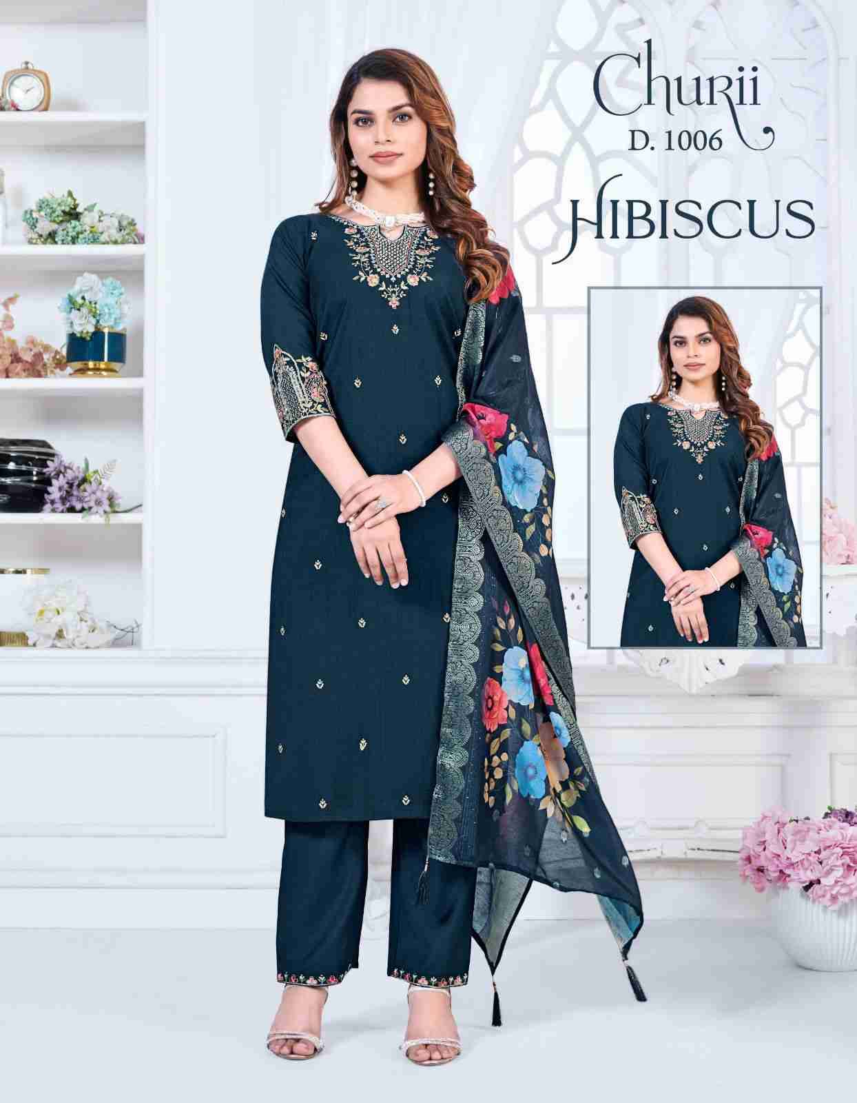 Hibiscus By Churii 1001 To 1006 Series Beautiful Festive Suits Colorful Stylish Fancy Casual Wear & Ethnic Wear Soft Viscose Dresses At Wholesale Price