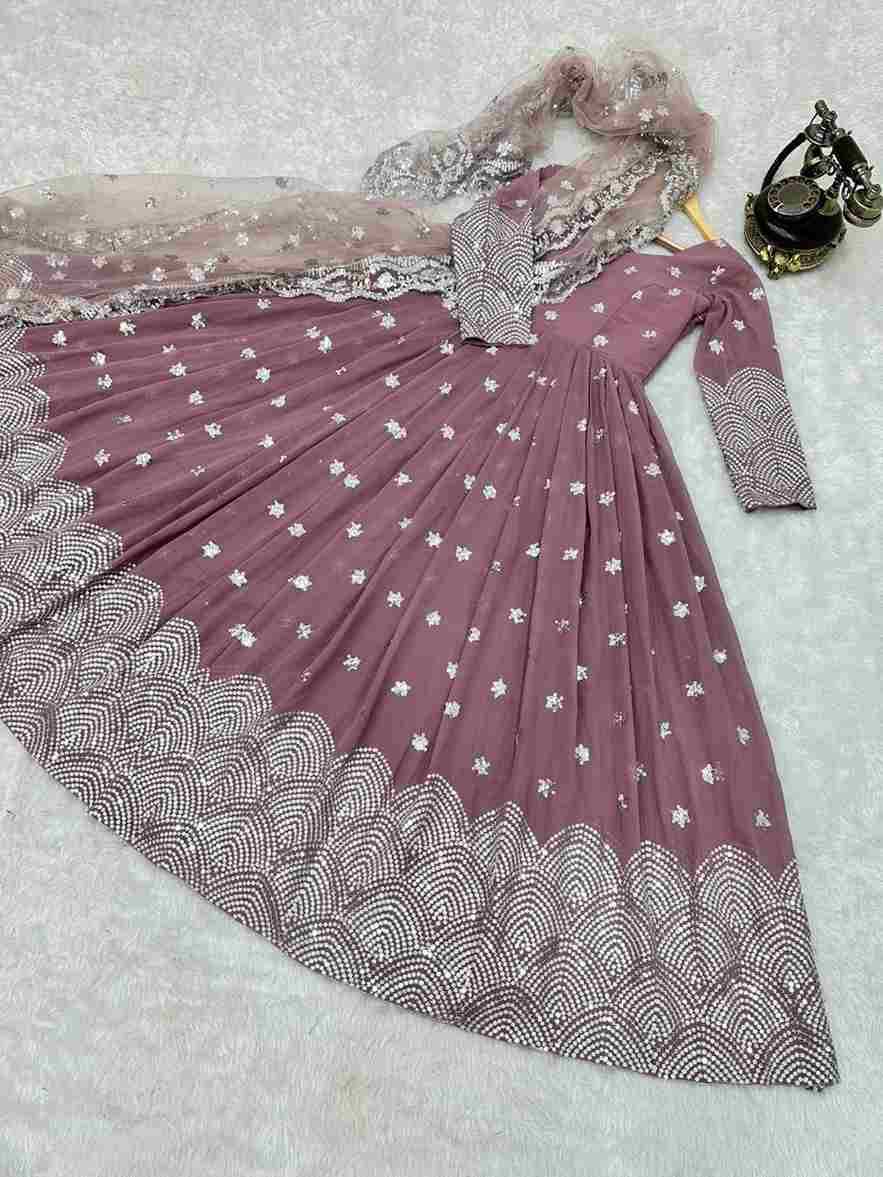 Zf-8962 By Fashid Wholesale Designer Stylish Fancy Colorful Beautiful Party Wear & Ethnic Wear Collection Faux Georgette Gowns At Wholesale Price