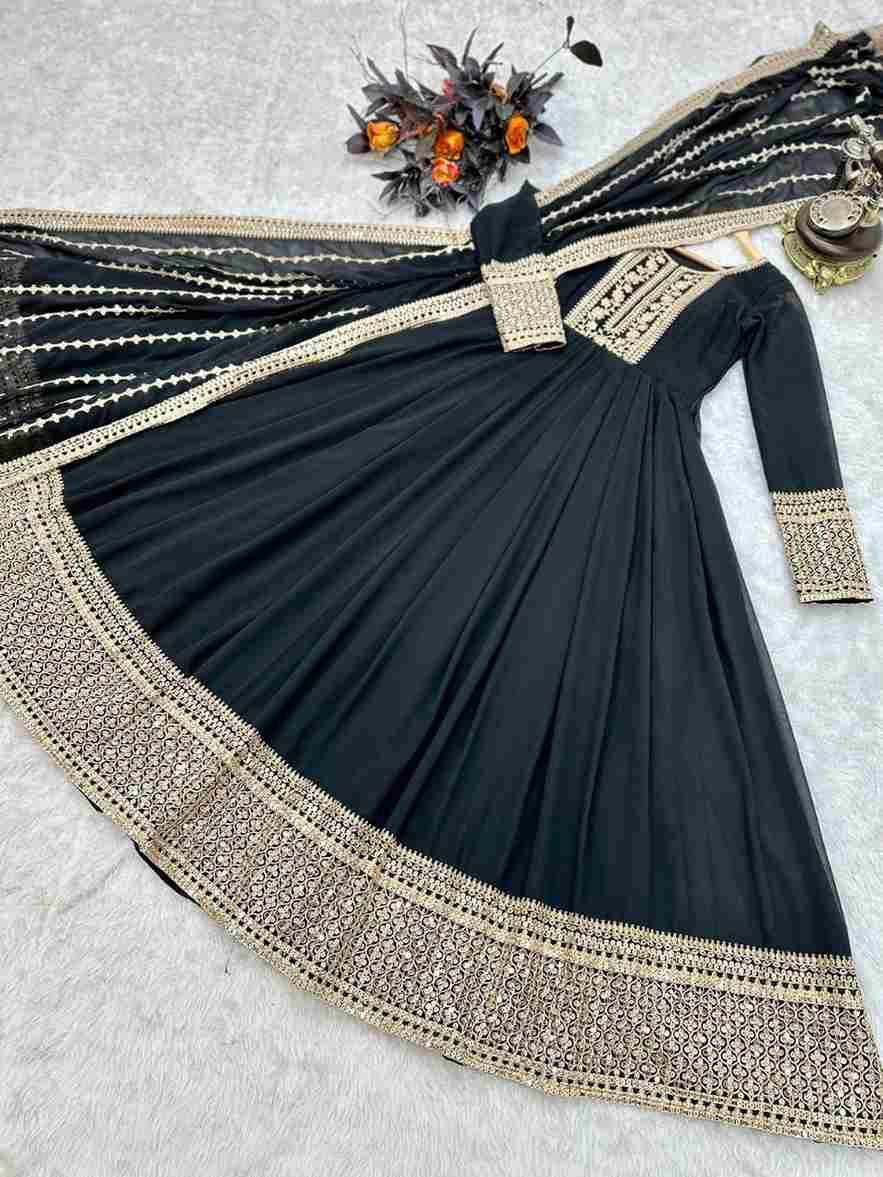Zf-8968 By Fashid Wholesale 01 To 02 Series Designer Stylish Fancy Colorful Beautiful Party Wear & Ethnic Wear Collection Faux Georgette Gowns At Wholesale Price