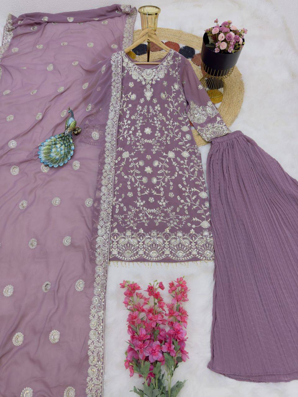 Zd-10081 By Fashid Wholesale Beautiful Colorful Fancy Wedding Collection Occasional Wear & Party Wear Faux Georgette Dresses At Wholesale Price