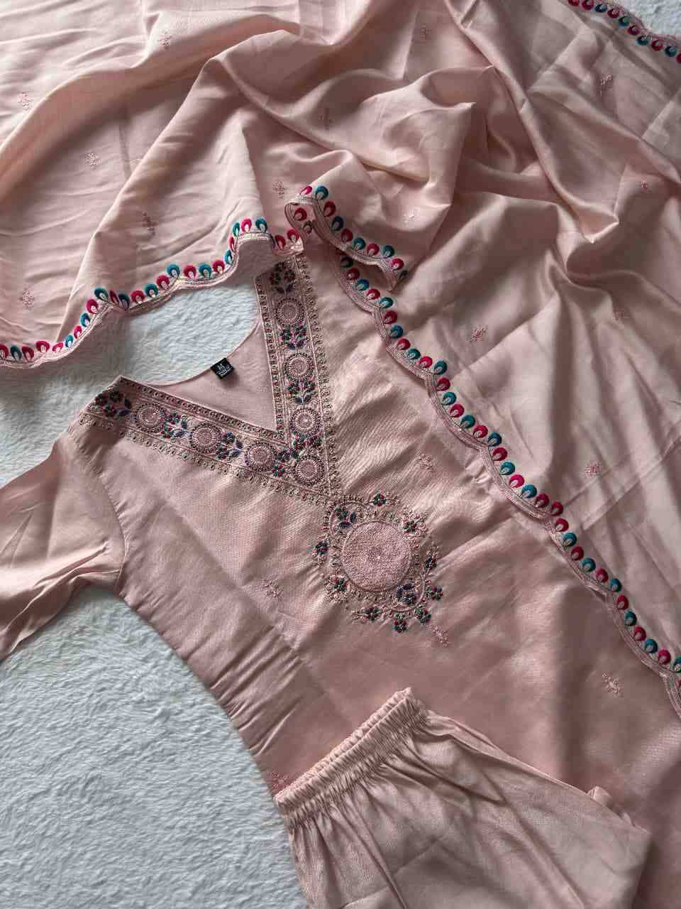 Kr-383 By Fashid Wholesale Beautiful Festive Suits Colorful Stylish Fancy Casual Wear & Ethnic Wear Roman Silk Dresses At Wholesale Price