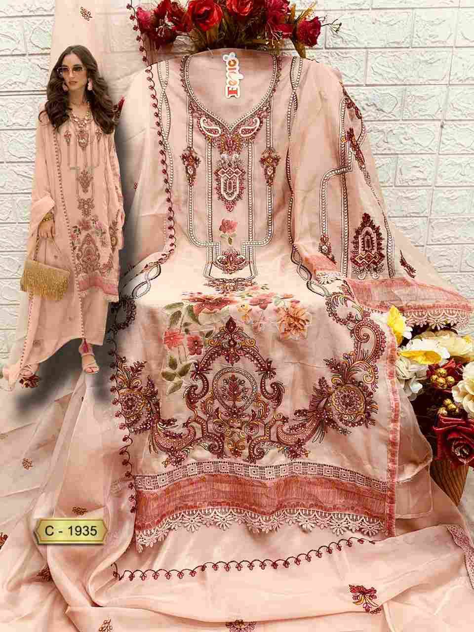Fepic 1935 Colours By Fepic 1935-A To 1935-C Series Beautiful Pakistani Suits Colorful Stylish Fancy Casual Wear & Ethnic Wear Organza Embroidered Dresses At Wholesale Price