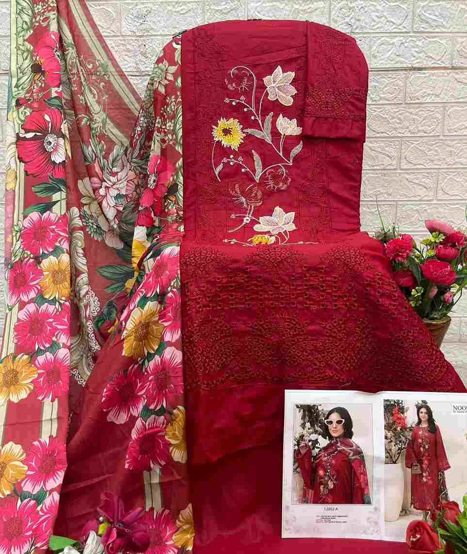 Saniya Trendz 7166 Colours By Saniya Trendz 7166-A To 7166-D Series Beautiful Pakistani Suits Colorful Stylish Fancy Casual Wear & Ethnic Wear Pure Cotton Embroidered Dresses At Wholesale Price