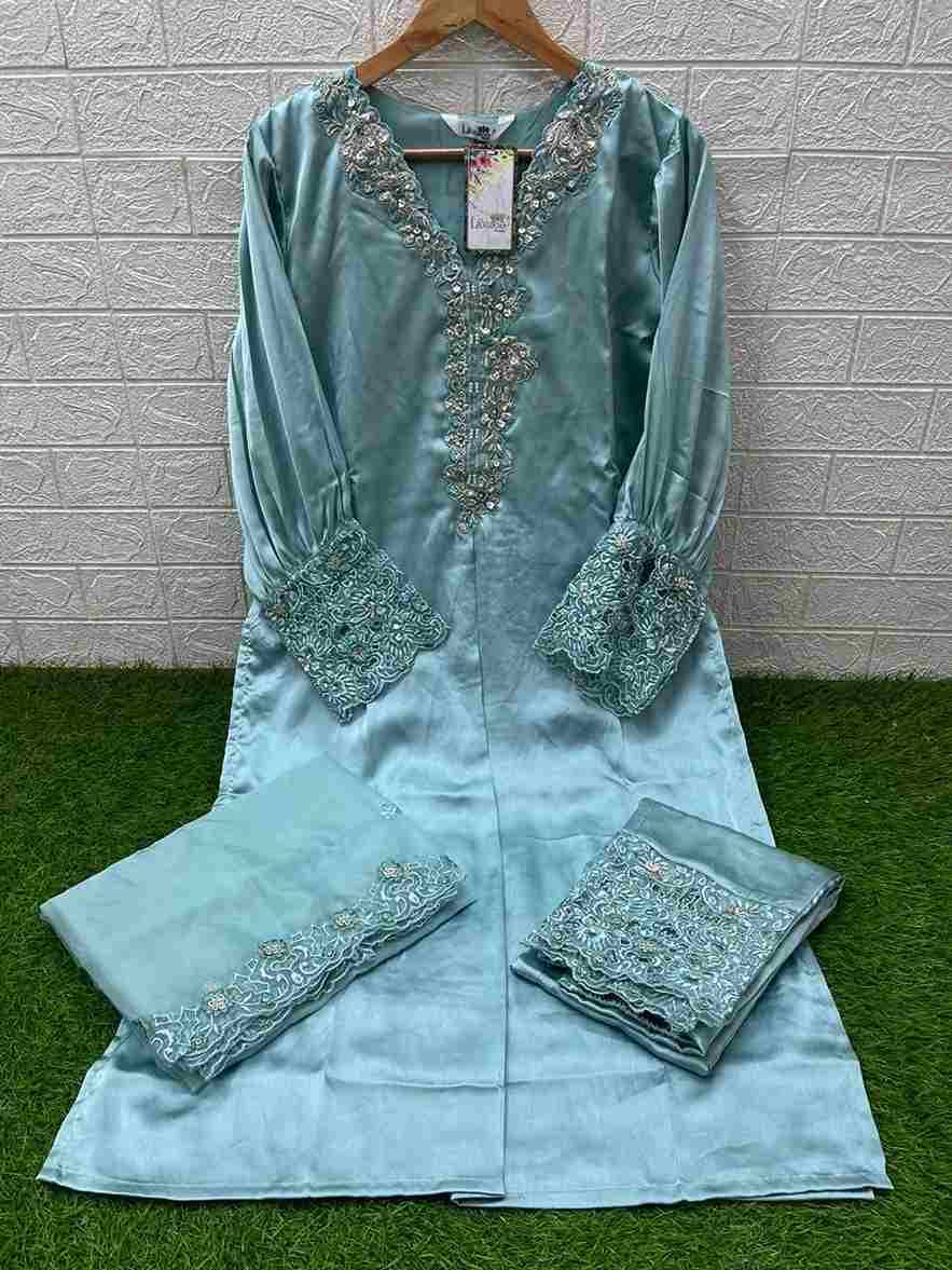 Luxuria Trendz 1491 Colours By Luxuria 1491-A To 1491-C Series Beautiful Pakistani Suits Colorful Stylish Fancy Casual Wear & Ethnic Wear Jam Satin Dresses At Wholesale Price
