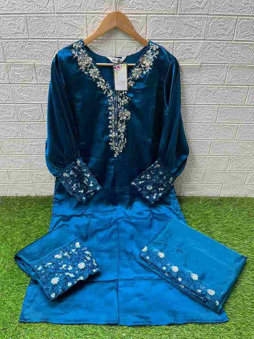 Luxuria Trendz 1491 Colours By Luxuria 1491-A To 1491-C Series Beautiful Pakistani Suits Colorful Stylish Fancy Casual Wear & Ethnic Wear Jam Satin Dresses At Wholesale Price