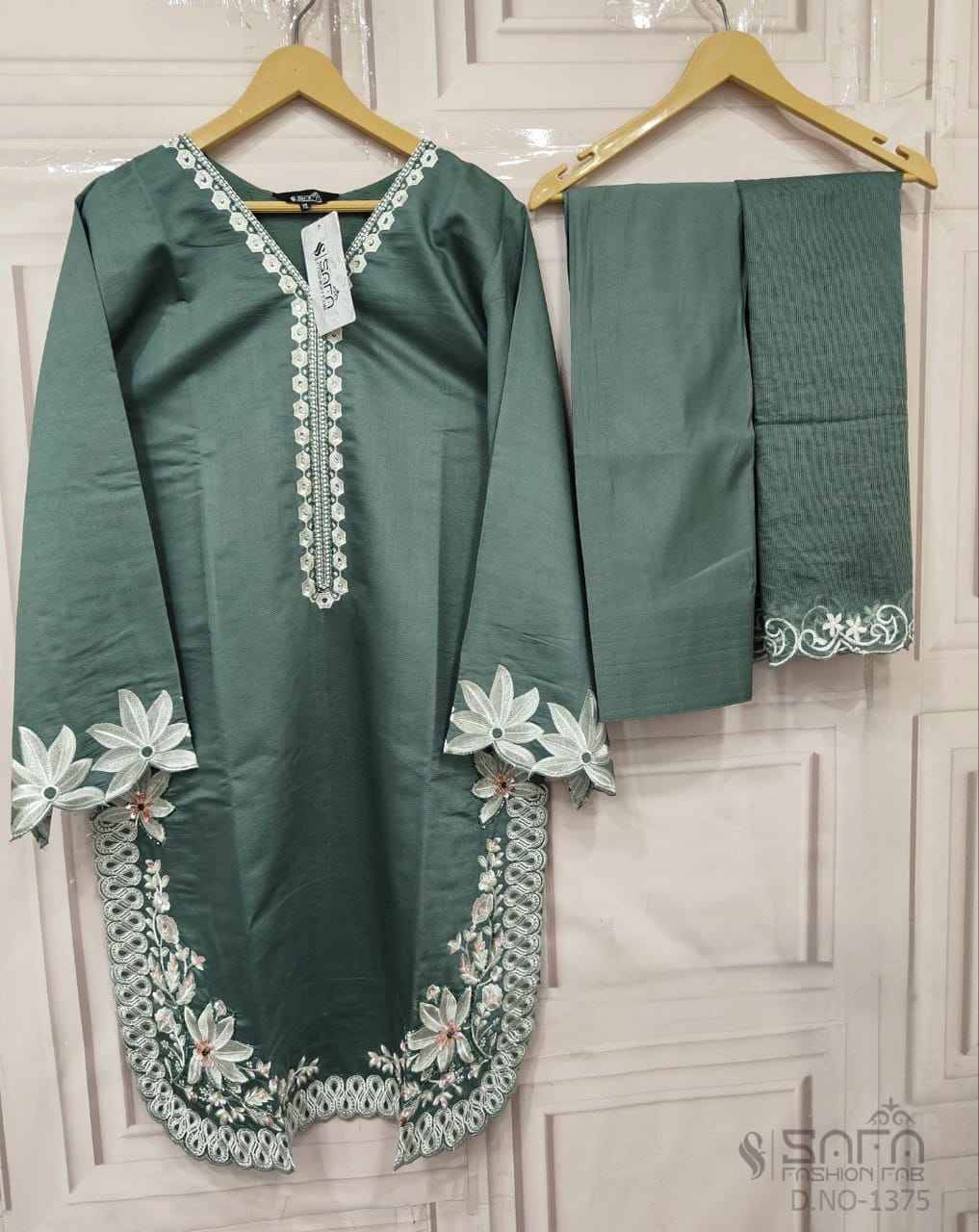 Safa 1375 Colours By Safa Fashion 1375-A To 1375-C Series Designer Stylish Fancy Colorful Beautiful Party Wear & Ethnic Wear Collection Viscose Dresses At Wholesale Price