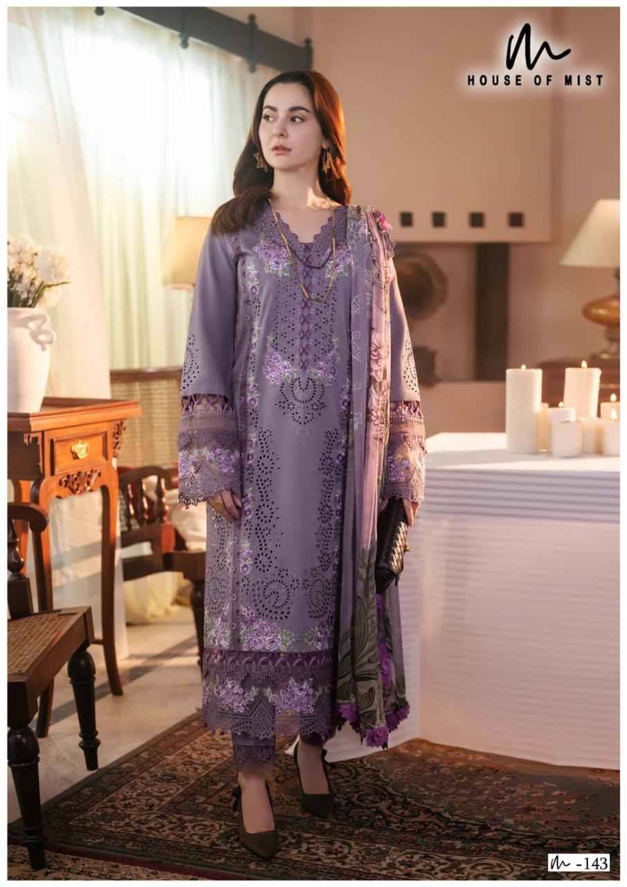 Ghazal Vol-15 By House Of Mist 141 To 146 Series Beautiful Pakistani Suits Colorful Stylish Fancy Casual Wear & Ethnic Wear Pure Cotton Print Dresses At Wholesale Price