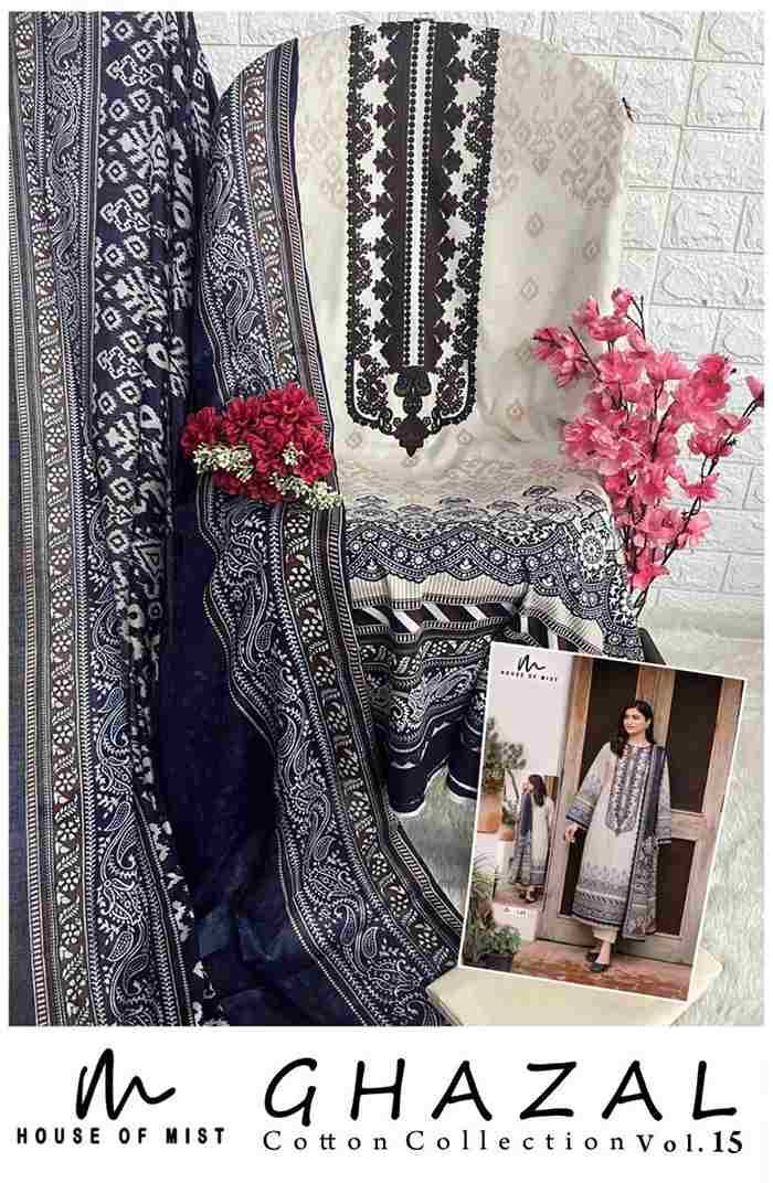 Ghazal Vol-15 By House Of Mist 141 To 146 Series Beautiful Pakistani Suits Colorful Stylish Fancy Casual Wear & Ethnic Wear Pure Cotton Print Dresses At Wholesale Price