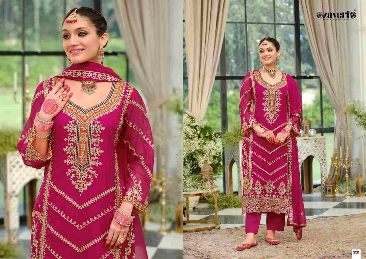 Nutan By Zaveri 2121 To 2122 Series Beautiful Festive Suits Colorful Stylish Fancy Casual Wear & Ethnic Wear Soft Organza Dresses At Wholesale Price