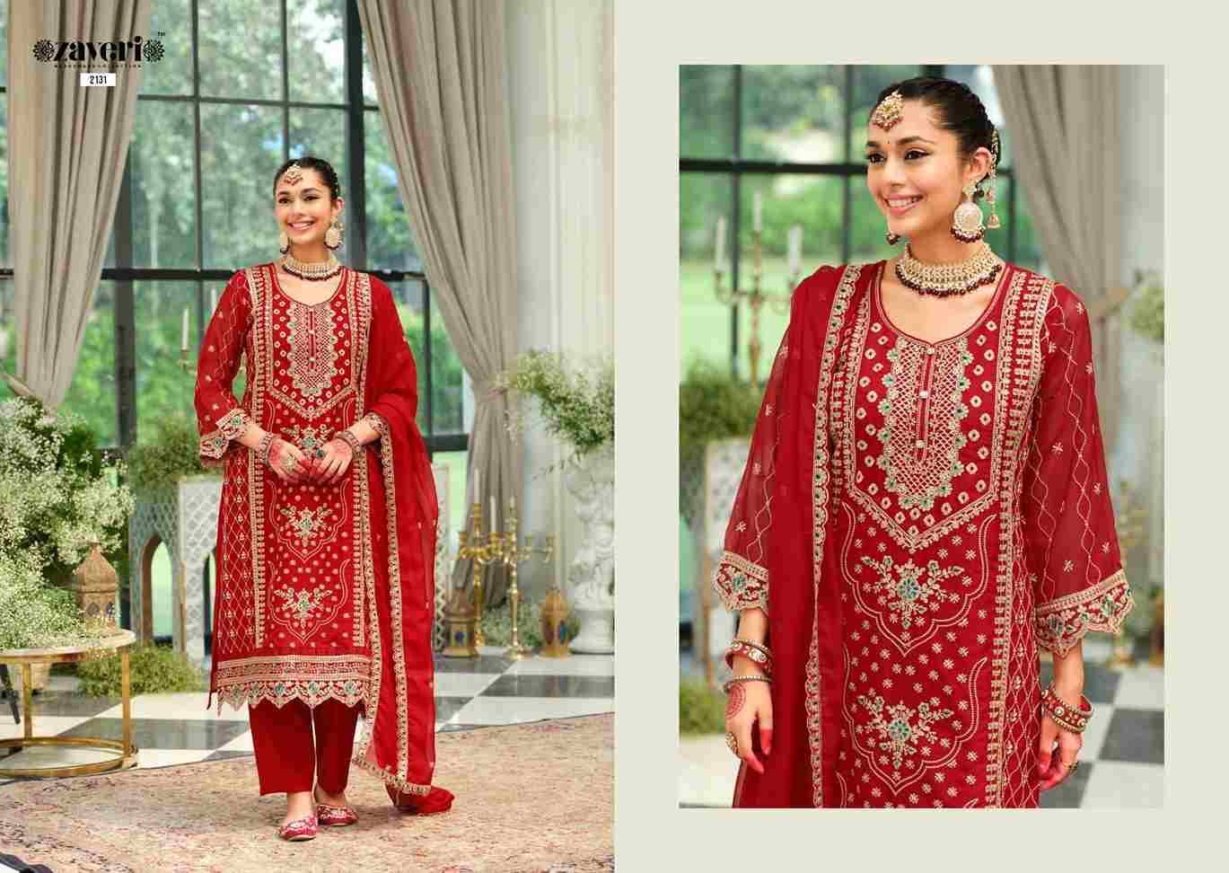 Tanvi By Zaveri 2131 To 2132 Series Beautiful Festive Suits Colorful Stylish Fancy Casual Wear & Ethnic Wear Soft Organza Dresses At Wholesale Price