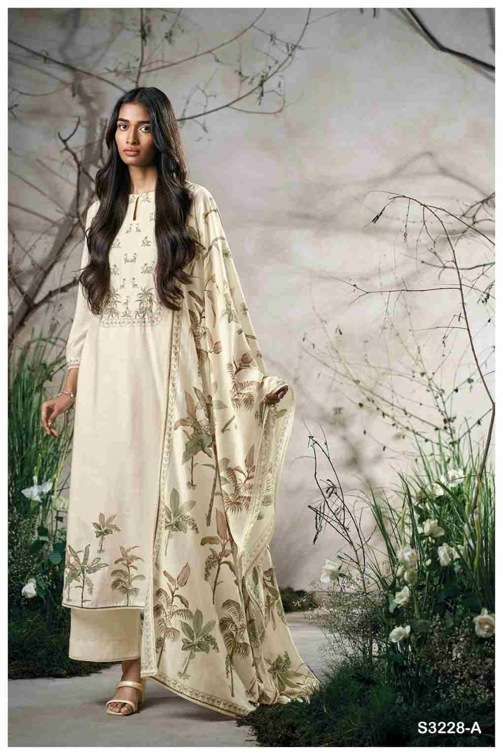 Eliora-3228 By Ganga Fashion 3228-A To 3228-C Series Beautiful Festive Suits Colorful Stylish Fancy Casual Wear & Ethnic Wear Pure Bemberg Silk Dresses At Wholesale Price