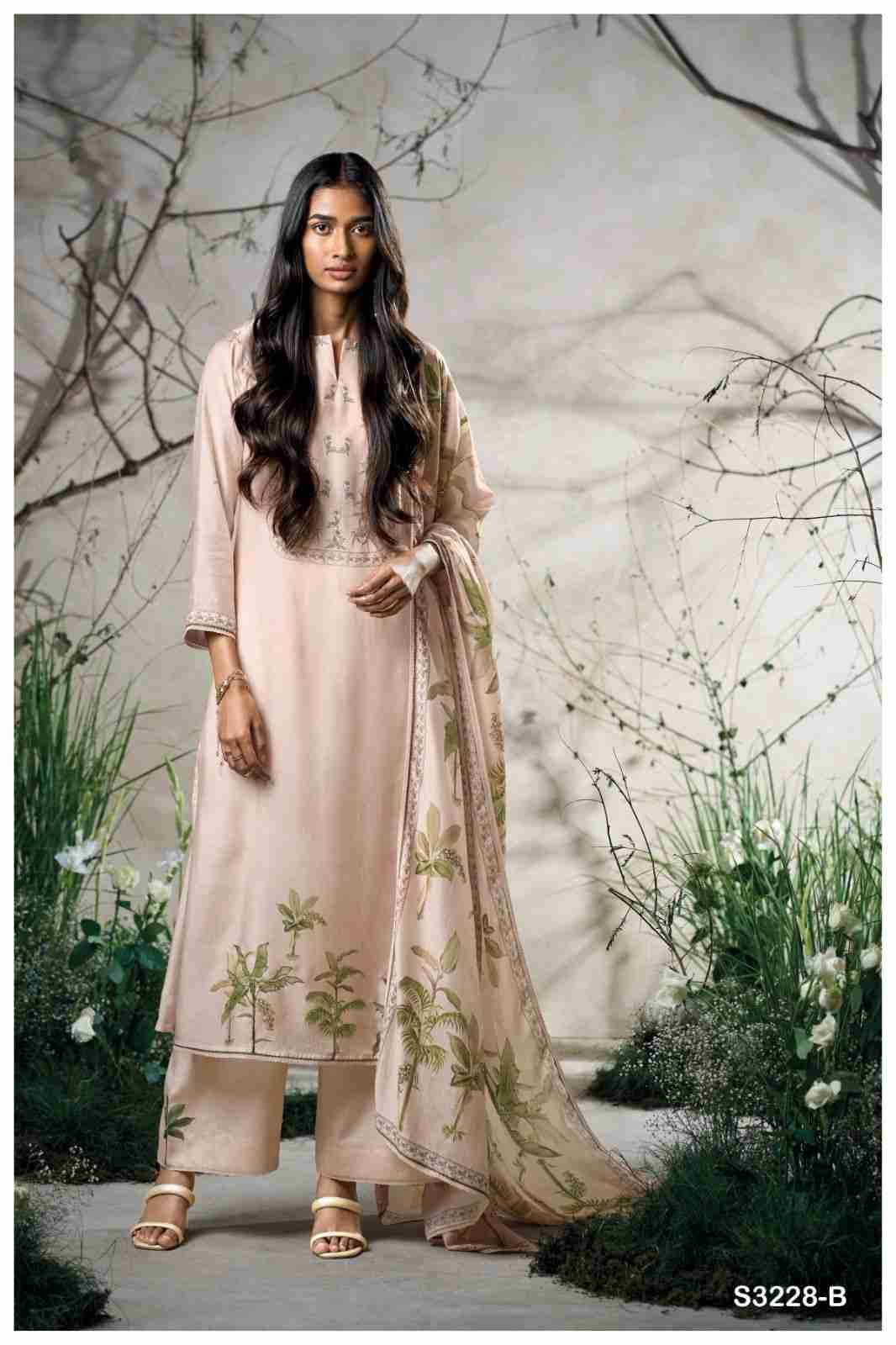 Eliora-3228 By Ganga Fashion 3228-A To 3228-C Series Beautiful Festive Suits Colorful Stylish Fancy Casual Wear & Ethnic Wear Pure Bemberg Silk Dresses At Wholesale Price