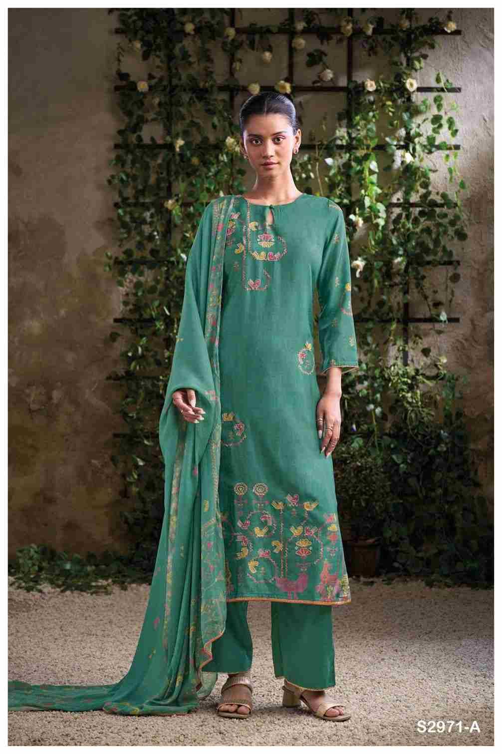 Tsoko-2971 By Ganga Fashion 2971-A To 2971-D Series Beautiful Festive Suits Colorful Stylish Fancy Casual Wear & Ethnic Wear Pure Bemberg Silk Dresses At Wholesale Price