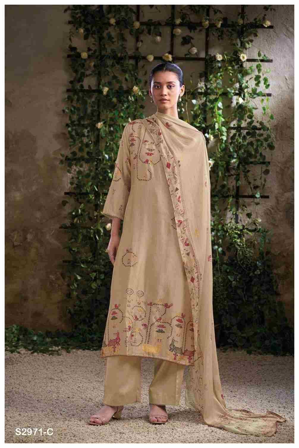 Tsoko-2971 By Ganga Fashion 2971-A To 2971-D Series Beautiful Festive Suits Colorful Stylish Fancy Casual Wear & Ethnic Wear Pure Bemberg Silk Dresses At Wholesale Price