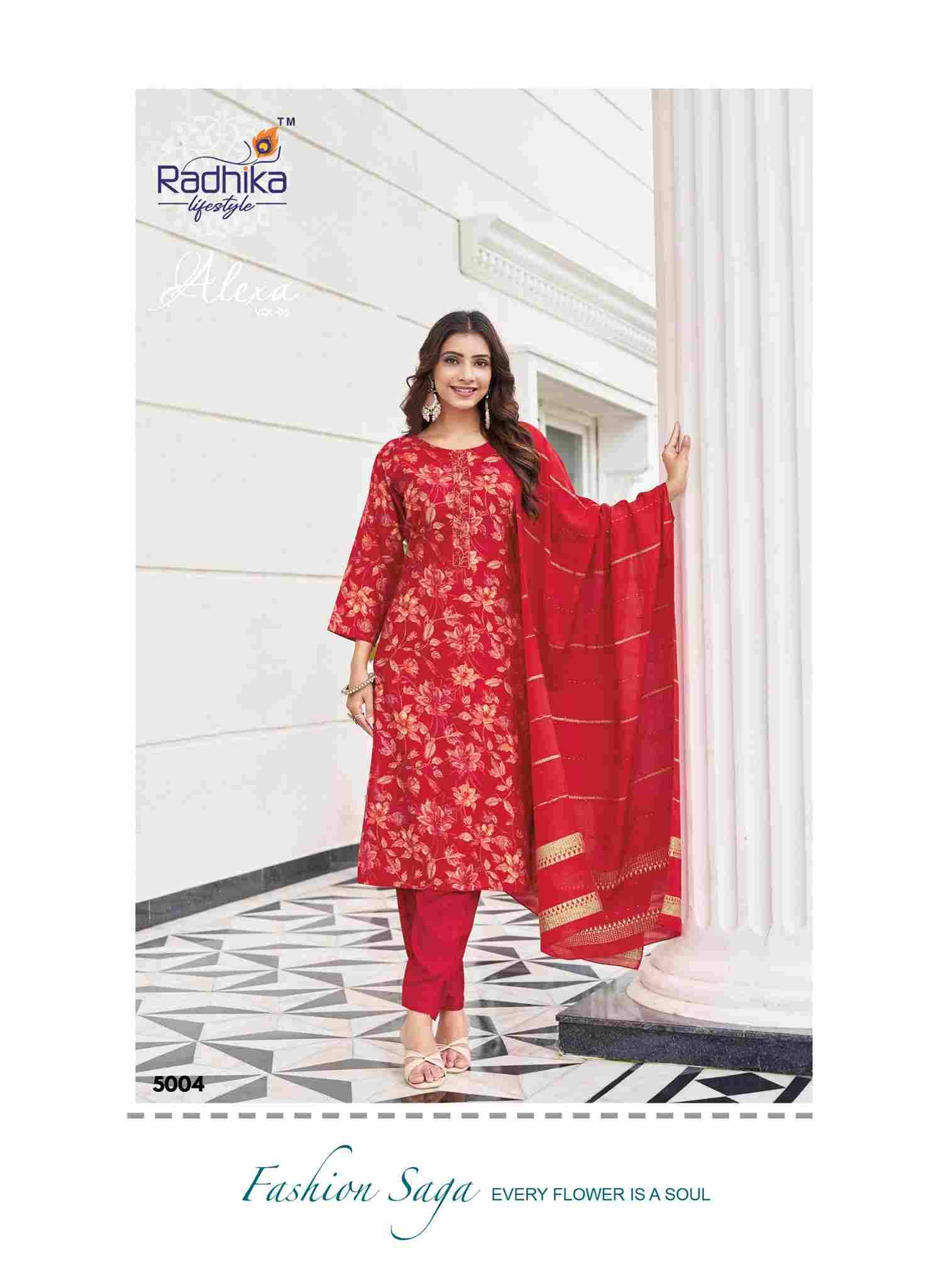 Alexa Vol-5 By Radhika Lifestyle 5001 To 5006 Series Designer Stylish Fancy Colorful Beautiful Party Wear & Ethnic Wear Collection Vertican Silk Dresses At Wholesale Price