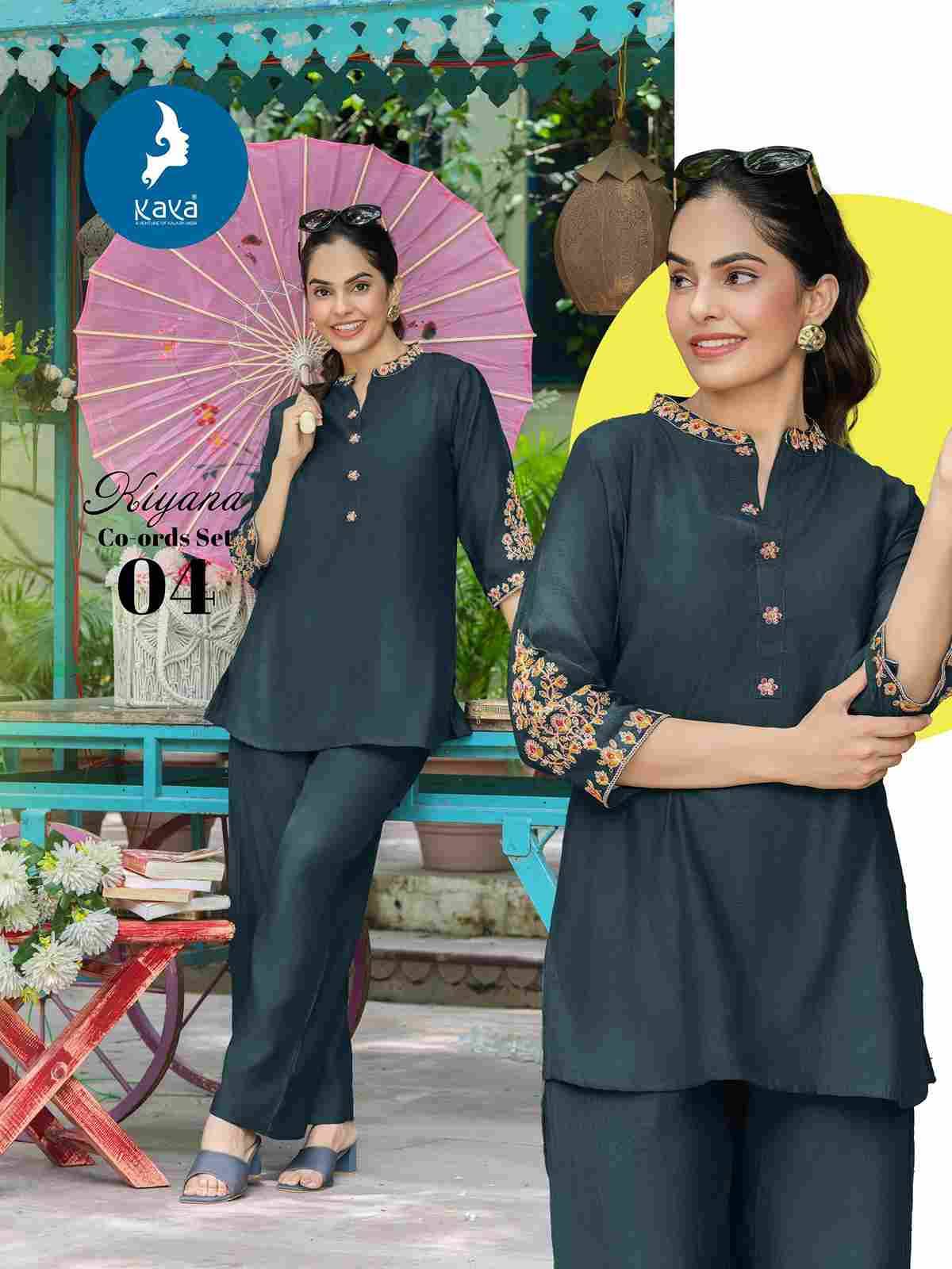 Kiyana By Kaya 01 To 06 Series Designer Stylish Fancy Colorful Beautiful Party Wear & Ethnic Wear Collection Vertican Co-Ord At Wholesale Price