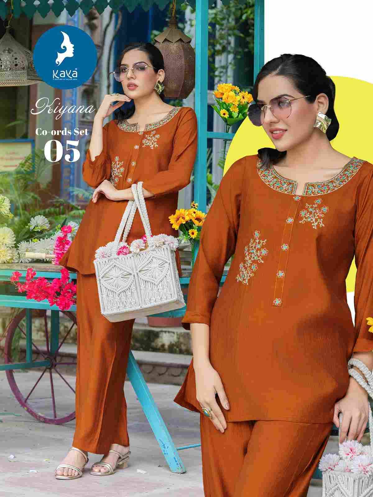 Kiyana By Kaya 01 To 06 Series Designer Stylish Fancy Colorful Beautiful Party Wear & Ethnic Wear Collection Vertican Co-Ord At Wholesale Price
