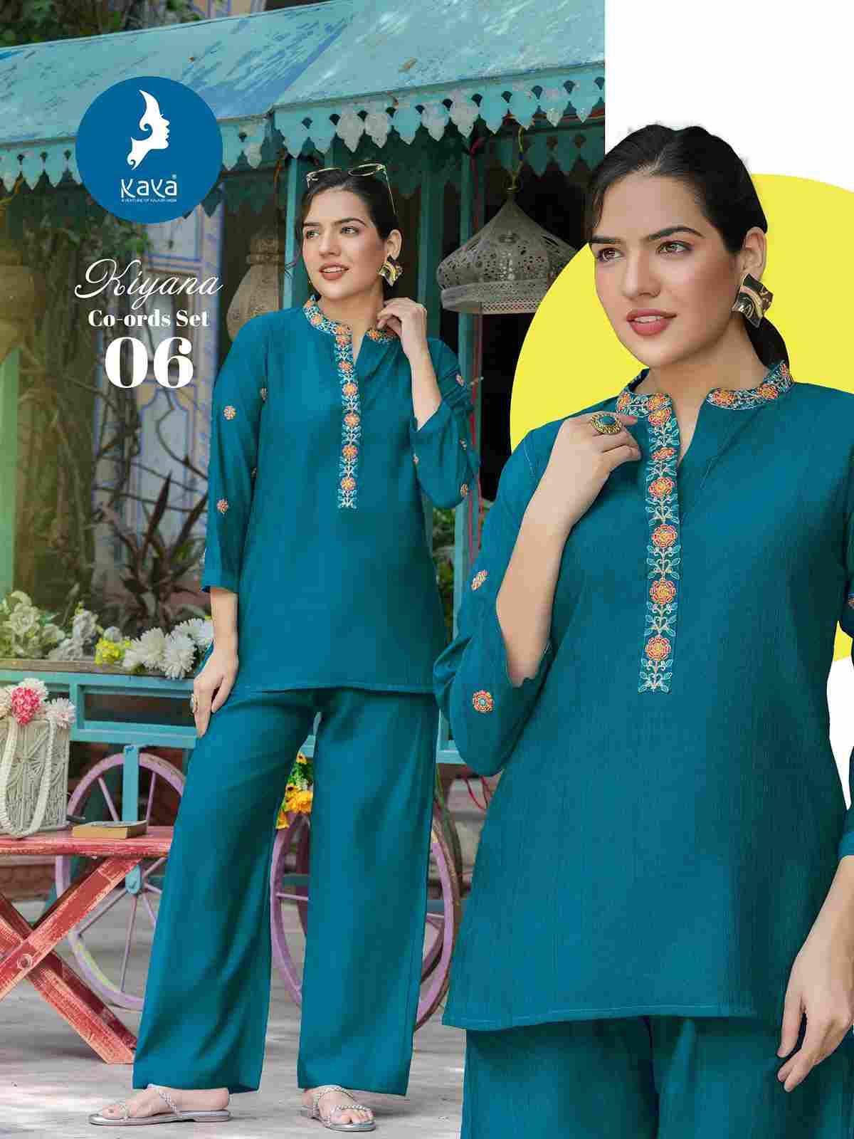 Kiyana By Kaya 01 To 06 Series Designer Stylish Fancy Colorful Beautiful Party Wear & Ethnic Wear Collection Vertican Co-Ord At Wholesale Price