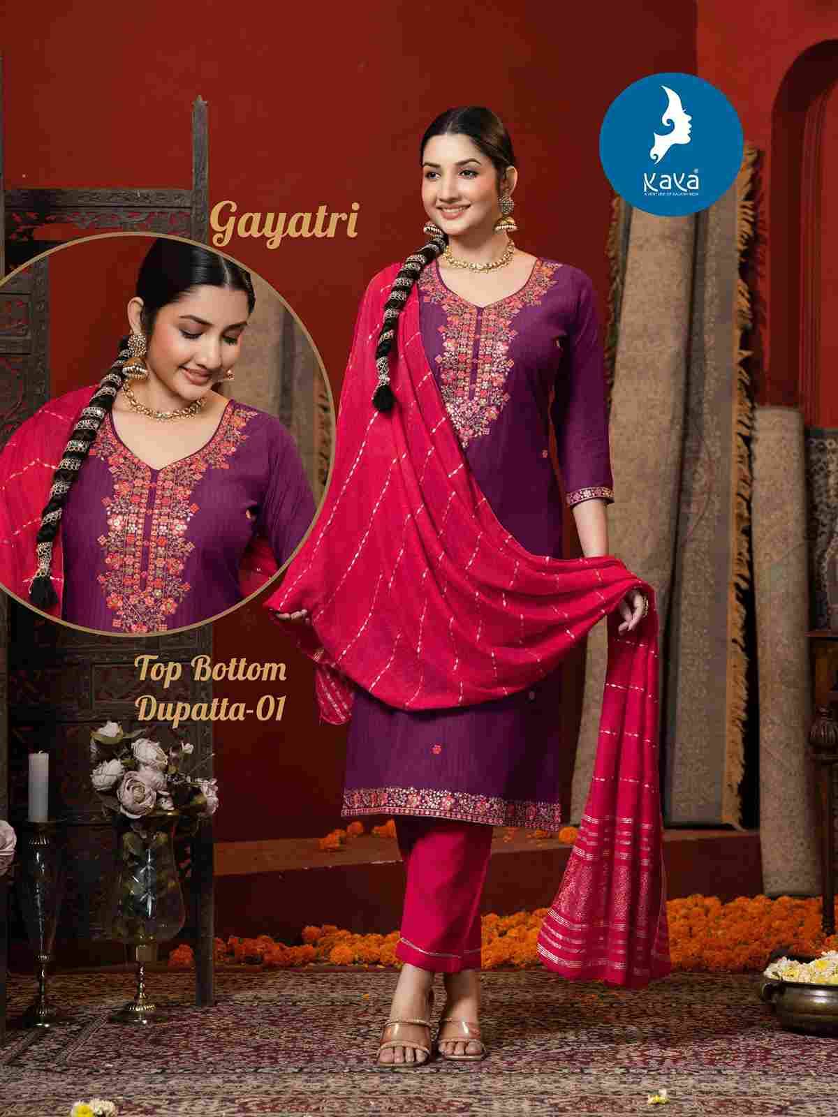 Gayatri By Kaya 01 To 06 Series Designer Sharara Suits Beautiful Fancy Colorful Stylish Party Wear & Occasional Wear Fancy Dresses At Wholesale Price