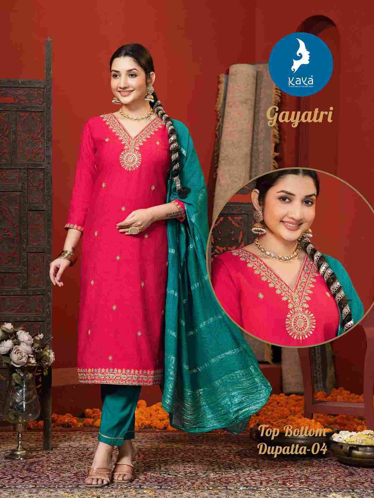 Gayatri By Kaya 01 To 06 Series Designer Sharara Suits Beautiful Fancy Colorful Stylish Party Wear & Occasional Wear Fancy Dresses At Wholesale Price