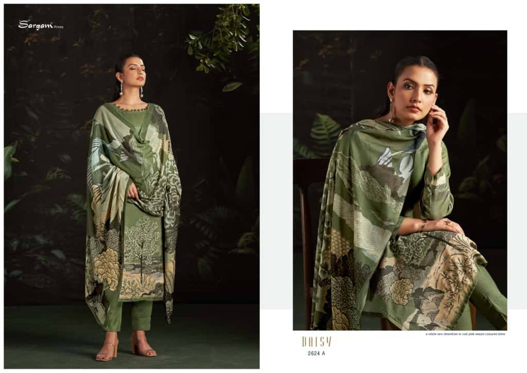 Daisy By Sargam Prints 2624-A To 2624-D Series Beautiful Festive Suits Stylish Fancy Colorful Casual Wear & Ethnic Wear Pure Muslin Print Dresses At Wholesale Price