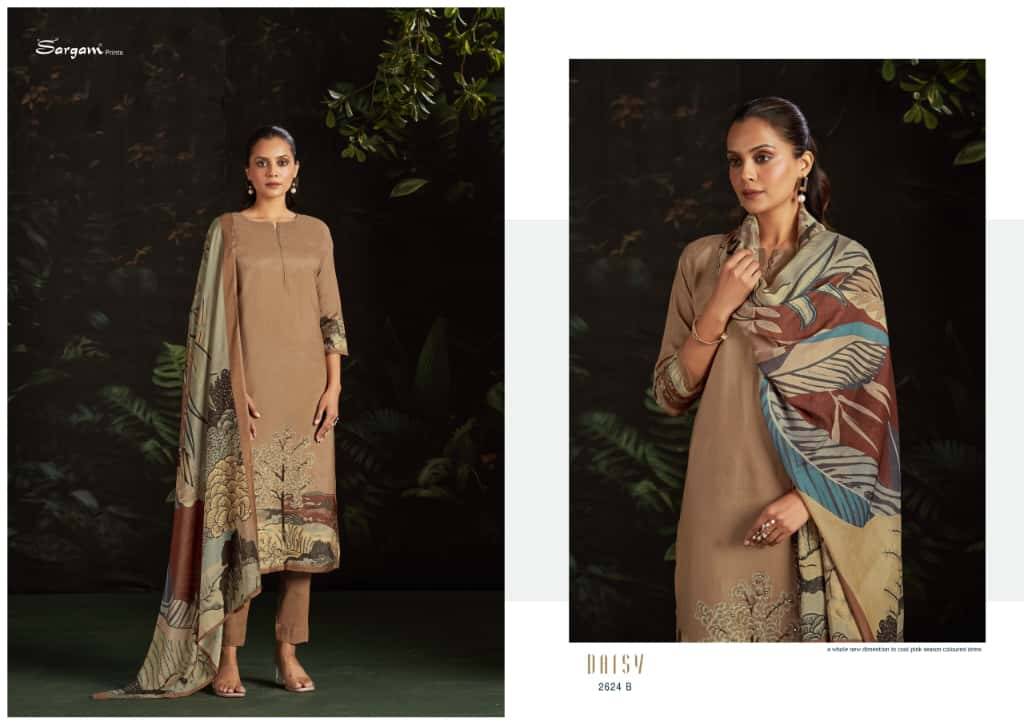 Daisy By Sargam Prints 2624-A To 2624-D Series Beautiful Festive Suits Stylish Fancy Colorful Casual Wear & Ethnic Wear Pure Muslin Print Dresses At Wholesale Price