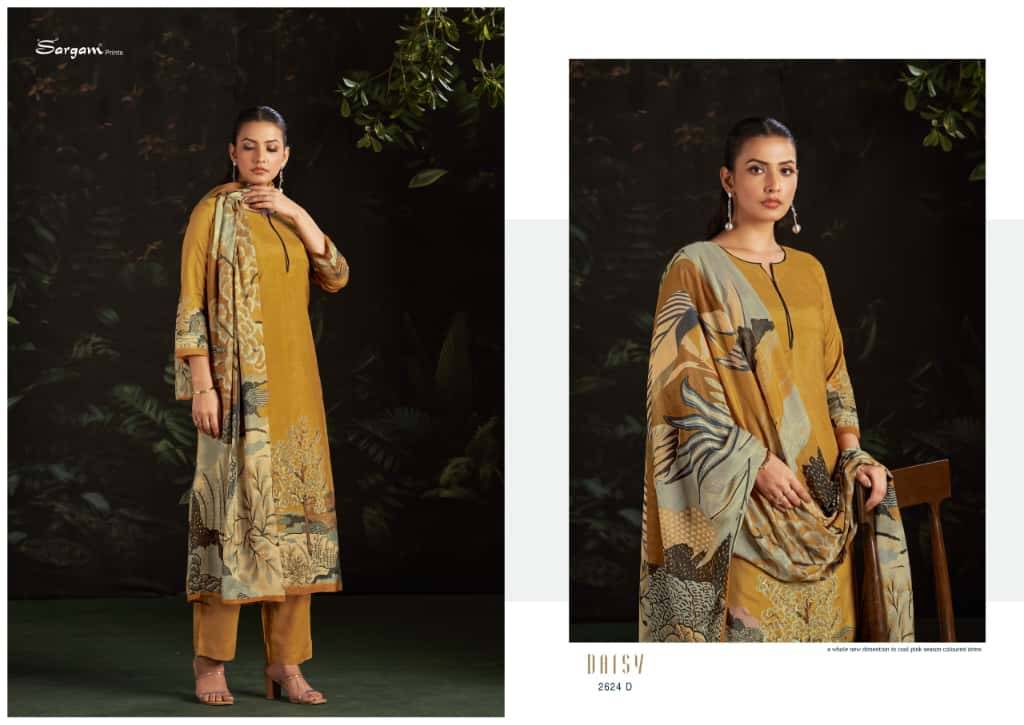 Daisy By Sargam Prints 2624-A To 2624-D Series Beautiful Festive Suits Stylish Fancy Colorful Casual Wear & Ethnic Wear Pure Muslin Print Dresses At Wholesale Price