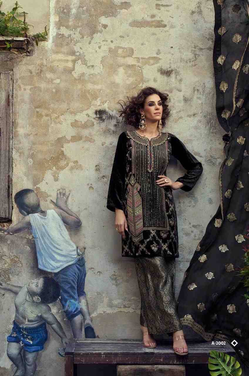 Velvora By Aiqa 2001 To 2006 Series Beautiful Festive Suits Colorful Stylish Fancy Casual Wear & Ethnic Wear Pure Viscose Velvet Dresses At Wholesale Price