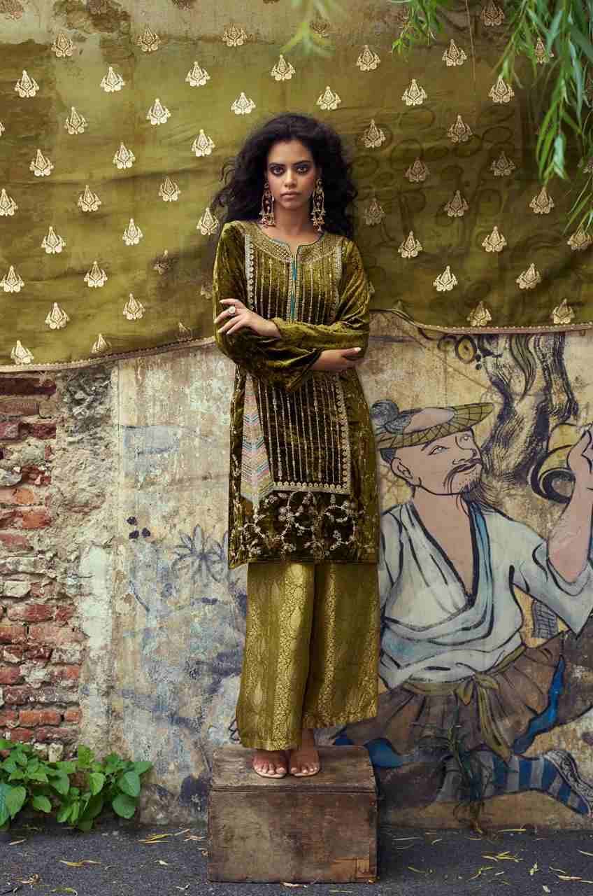 Velvora By Aiqa 2001 To 2006 Series Beautiful Festive Suits Colorful Stylish Fancy Casual Wear & Ethnic Wear Pure Viscose Velvet Dresses At Wholesale Price