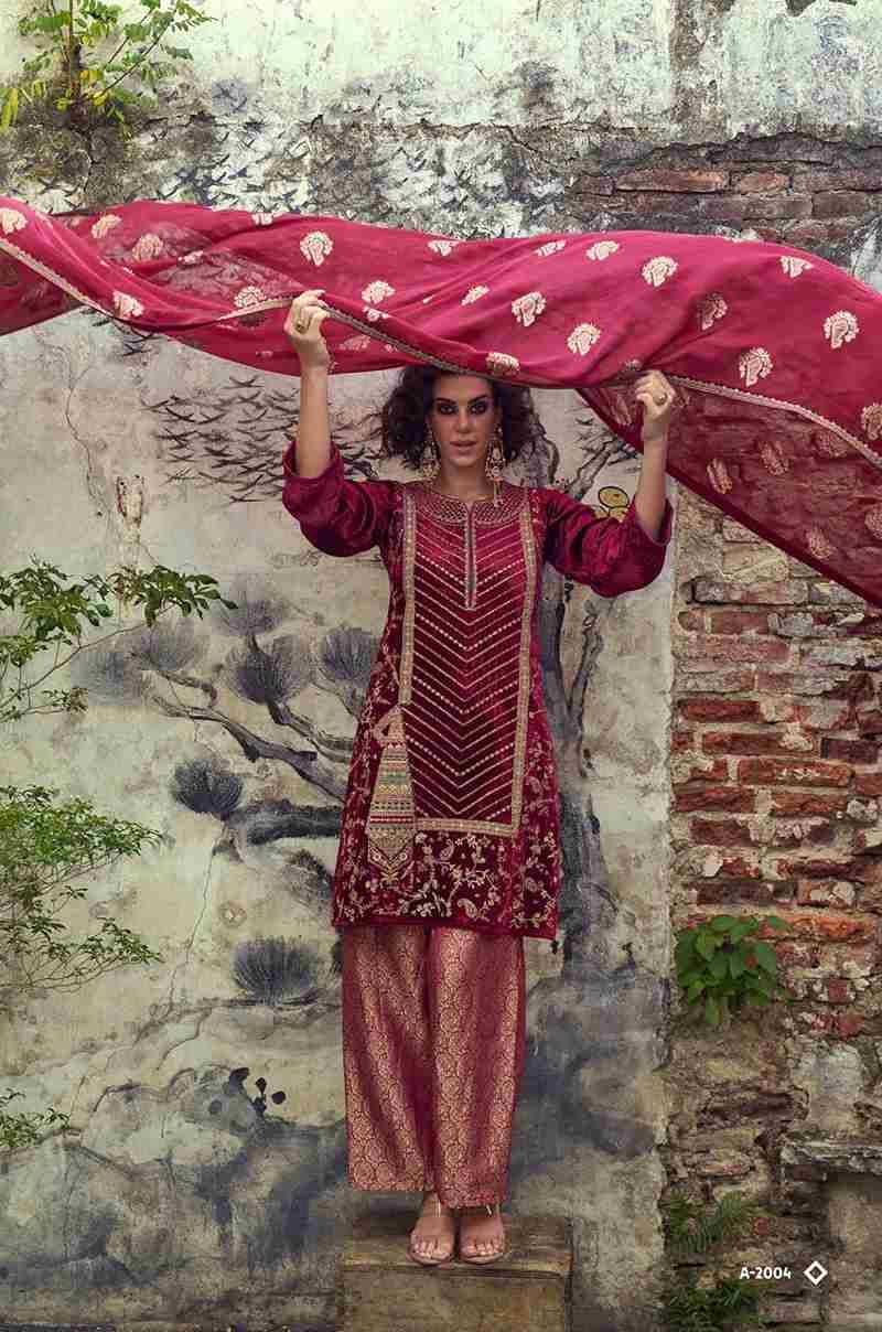 Velvora By Aiqa 2001 To 2006 Series Beautiful Festive Suits Colorful Stylish Fancy Casual Wear & Ethnic Wear Pure Viscose Velvet Dresses At Wholesale Price