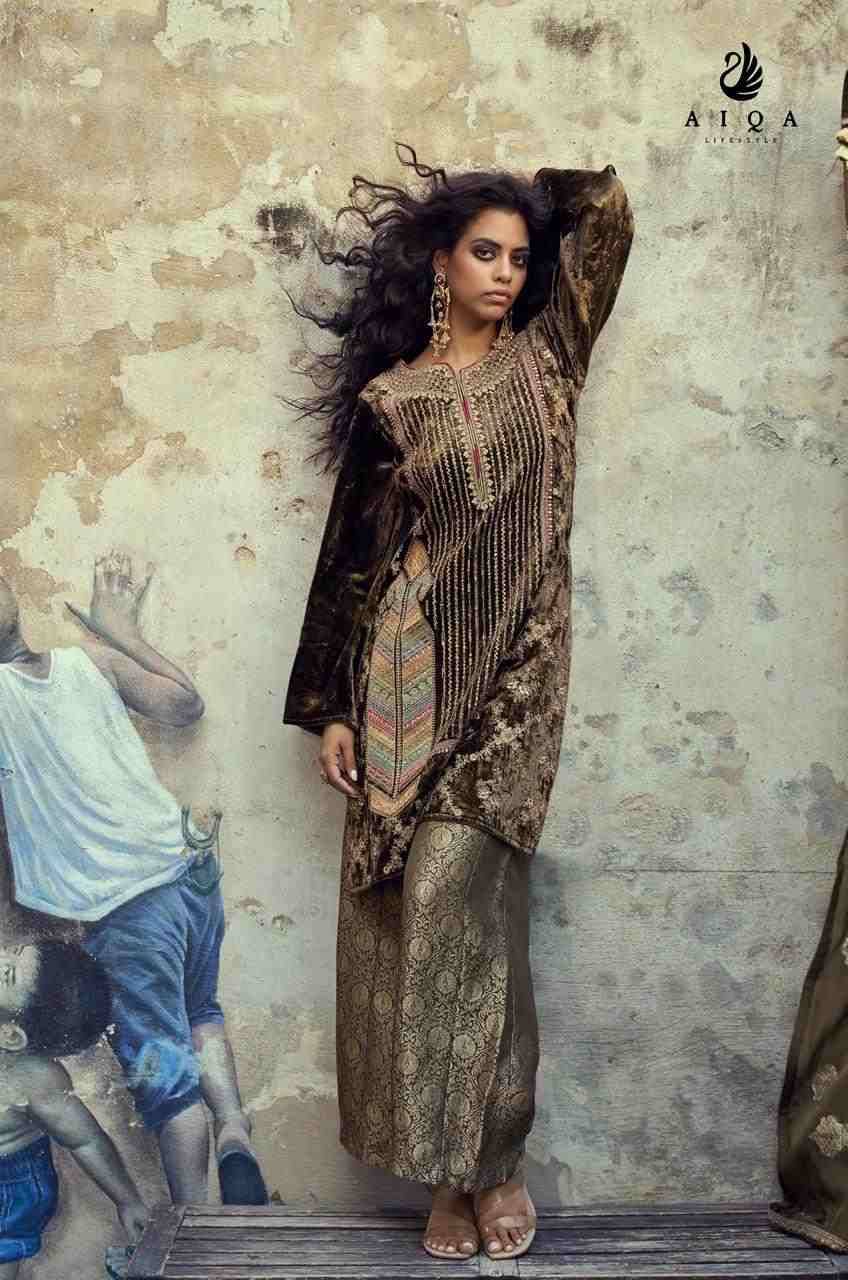 Velvora By Aiqa 2001 To 2006 Series Beautiful Festive Suits Colorful Stylish Fancy Casual Wear & Ethnic Wear Pure Viscose Velvet Dresses At Wholesale Price