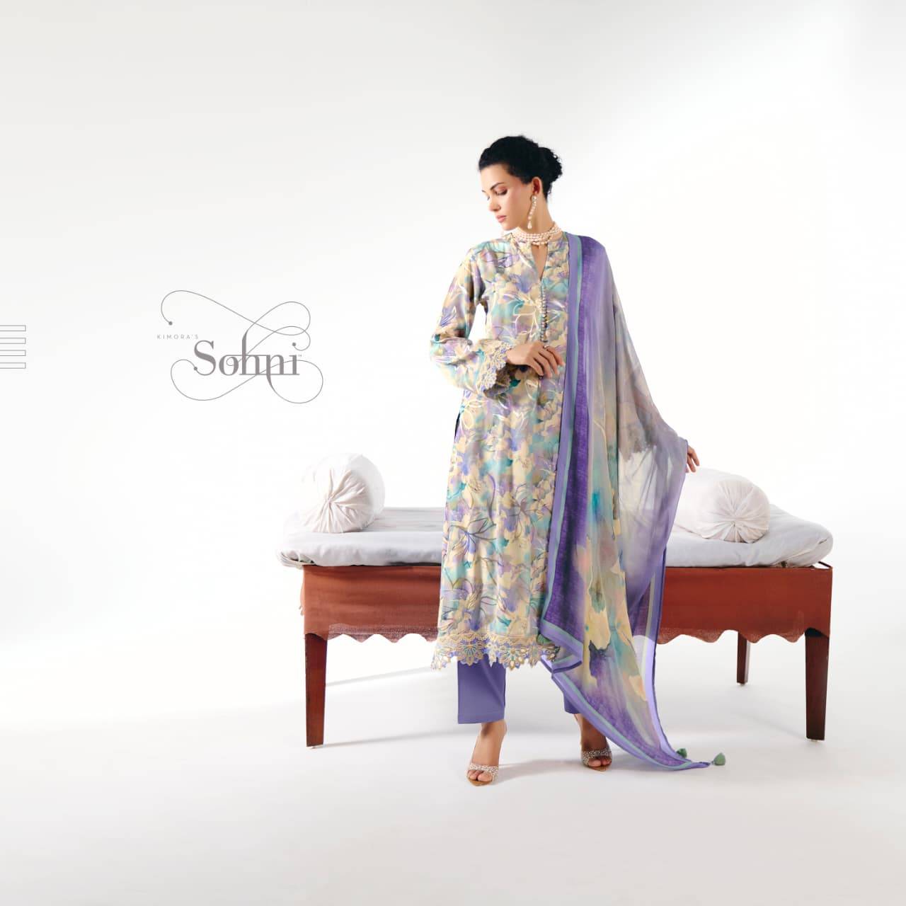 Gulaabia By Sohni 481 To 484 Series Beautiful Suits Colorful Stylish Fancy Casual Wear & Ethnic Wear Pure Bemberg Silk Jacquard Dresses At Wholesale Price