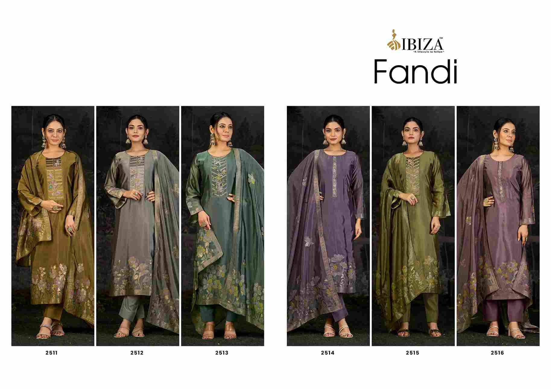 Fandi By Ibiza 2511 To 2516 Series Beautiful Festive Suits Colorful Stylish Fancy Casual Wear & Ethnic Wear Pure Bangalori Silk Jacquard Dresses At Wholesale Price
