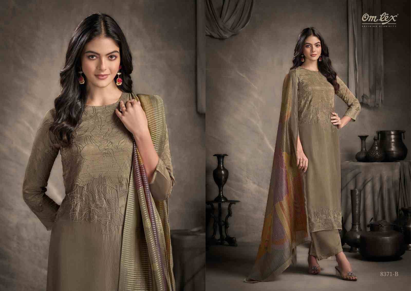 Leera By Om Tex 8371-A To 8371-D Series Beautiful Festive Suits Colorful Stylish Fancy Casual Wear & Ethnic Wear Silk Dresses At Wholesale Price