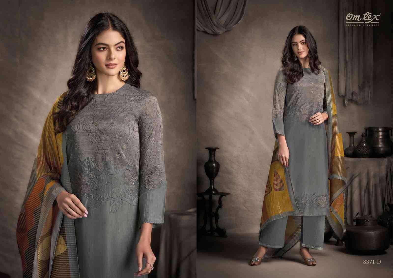 Leera By Om Tex 8371-A To 8371-D Series Beautiful Festive Suits Colorful Stylish Fancy Casual Wear & Ethnic Wear Silk Dresses At Wholesale Price