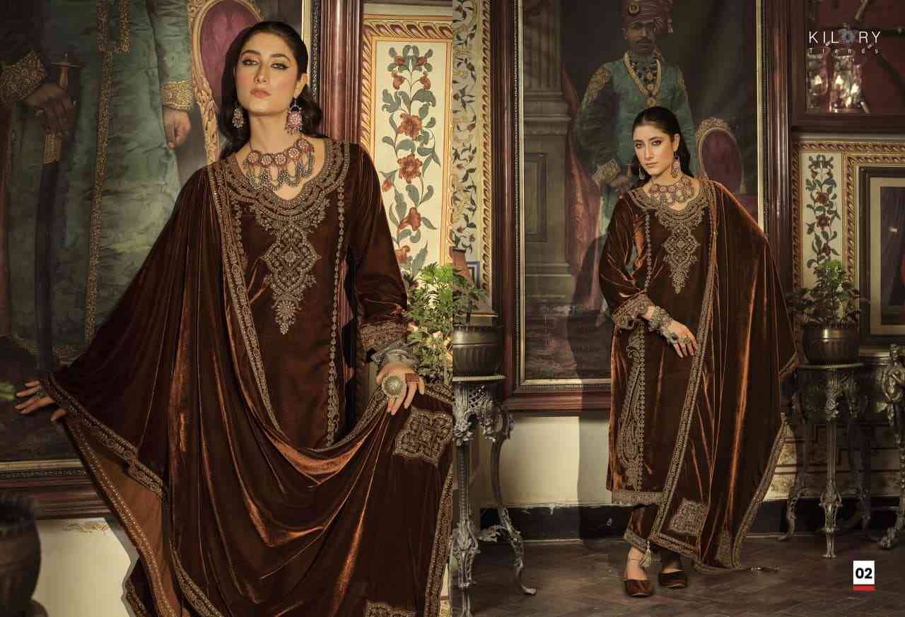 Surmayi By Kilory 01 To 06 Series Beautiful Festive Suits Colorful Stylish Fancy Casual Wear & Ethnic Wear Pure Velvet Dresses At Wholesale Price